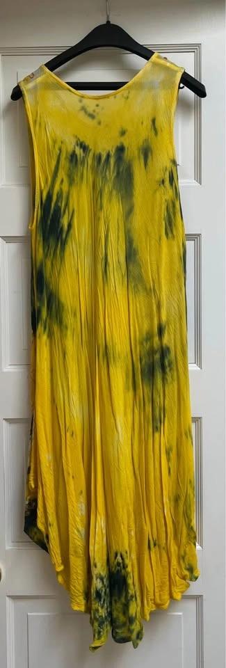 🥕Yellow Summer Trapeze Cut Dress Size S - Never Worn - photo 2