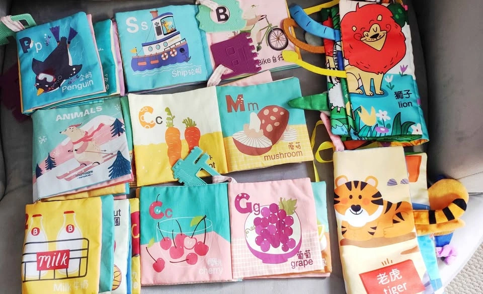 Babycare Baby Soft Fabric Books Set Sensory Crinkle Books - photo 2