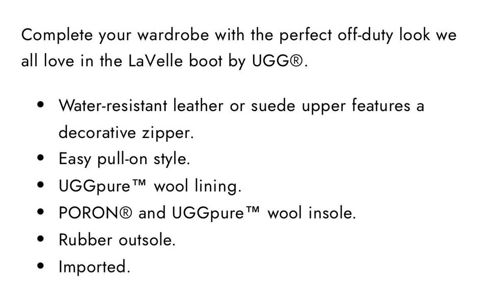 Ugg LaVelle Ankle Winter Boots - Size 9 - photo 2