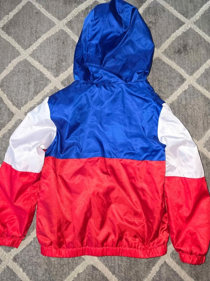 Nike Fleece Lined Windbreaker W Hood Kids Size 6-7 - photo 3
