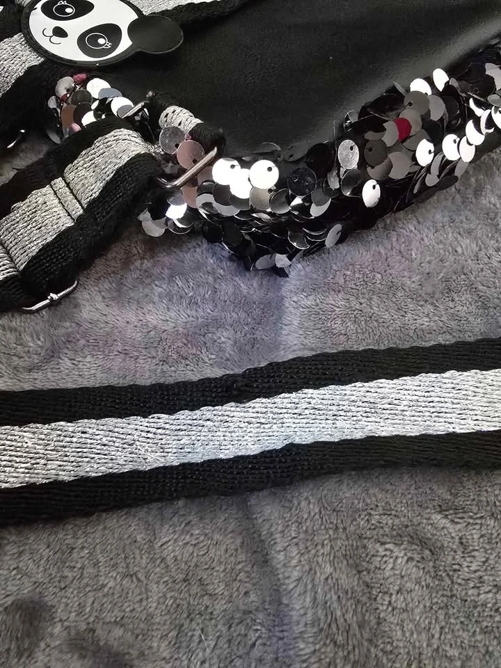Justice Sequin Kids Backpack - I Love Pandas - photo 5