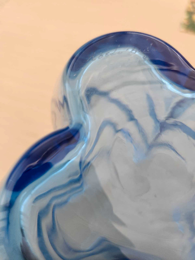 Kosta Boda Blue Glass Vase - photo 4