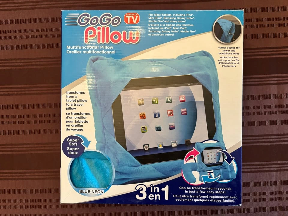 NEW GoGo Pillow 3-in-1 Travel Pillow, Tablet Holder & Cushion - photo 2