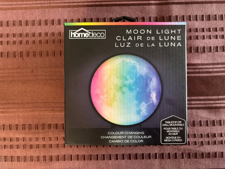 Modern Colour Changing Moon Light – LED Wall or Desk Lamp - photo 2