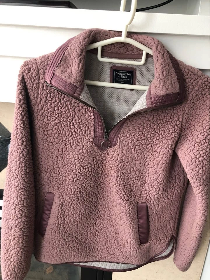 Abercrombie & Fitch Plum Coat. Size xs (oversized) - photo 2