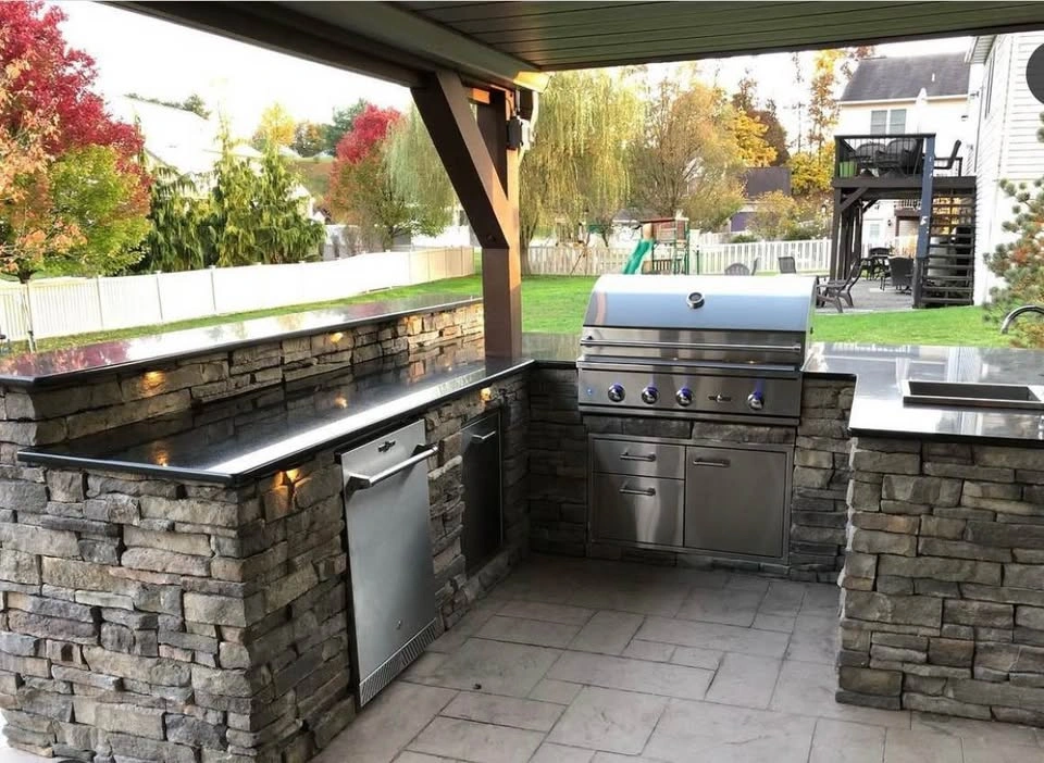 Stone for Outdoor Kitchen – Backyard Cooking Area - photo 4
