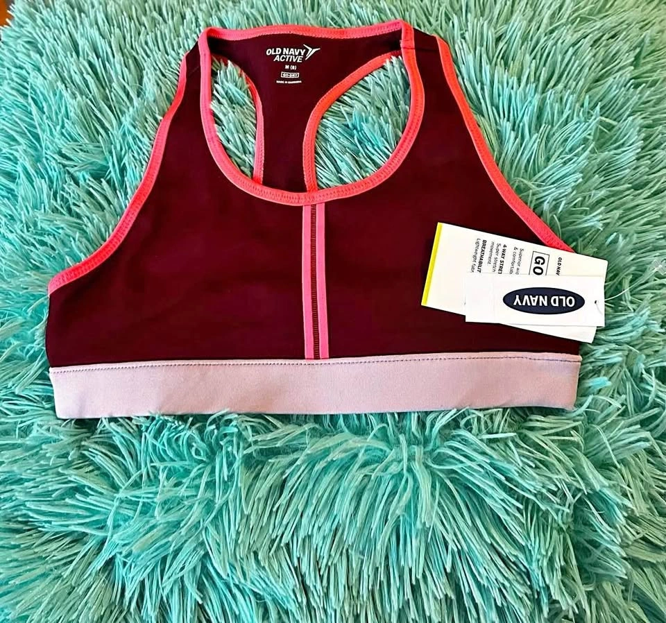 GIRLS SPORTS BRA - MEDIUM - OLD NAVY