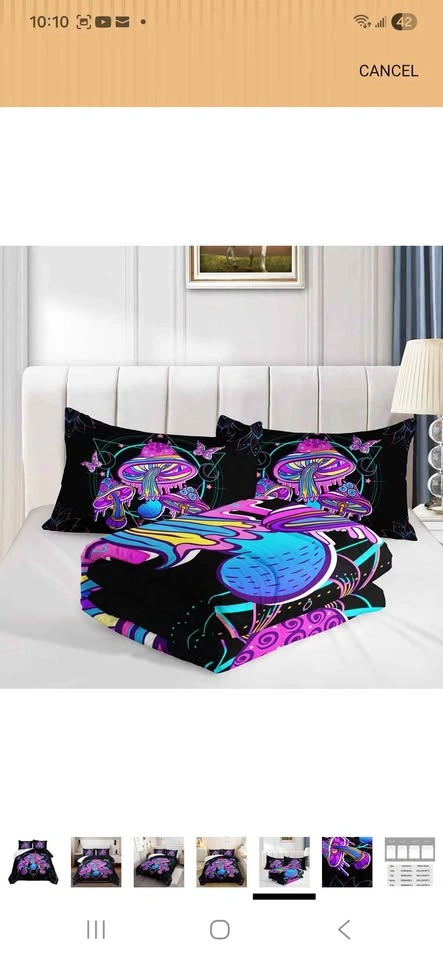 Mushroom Bedding Comforter Set Queen - photo 5