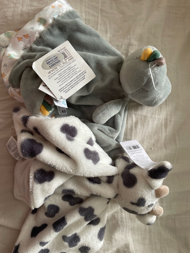 Baby Dino and cow snuggler / loveys 🥕 - photo 2