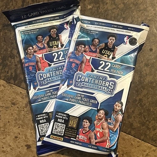 2023-24 Panini Contenders NBA Basketball 22-Card Value Pack