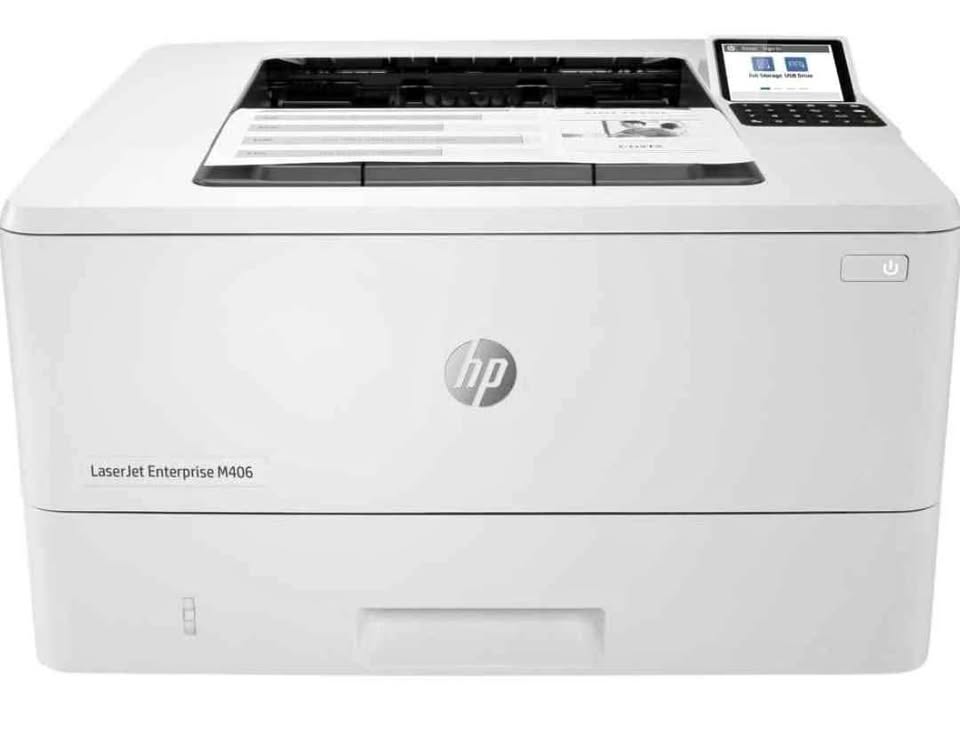HP LASERJET M406 PRINTER WITH TONER ( Used- Like New)