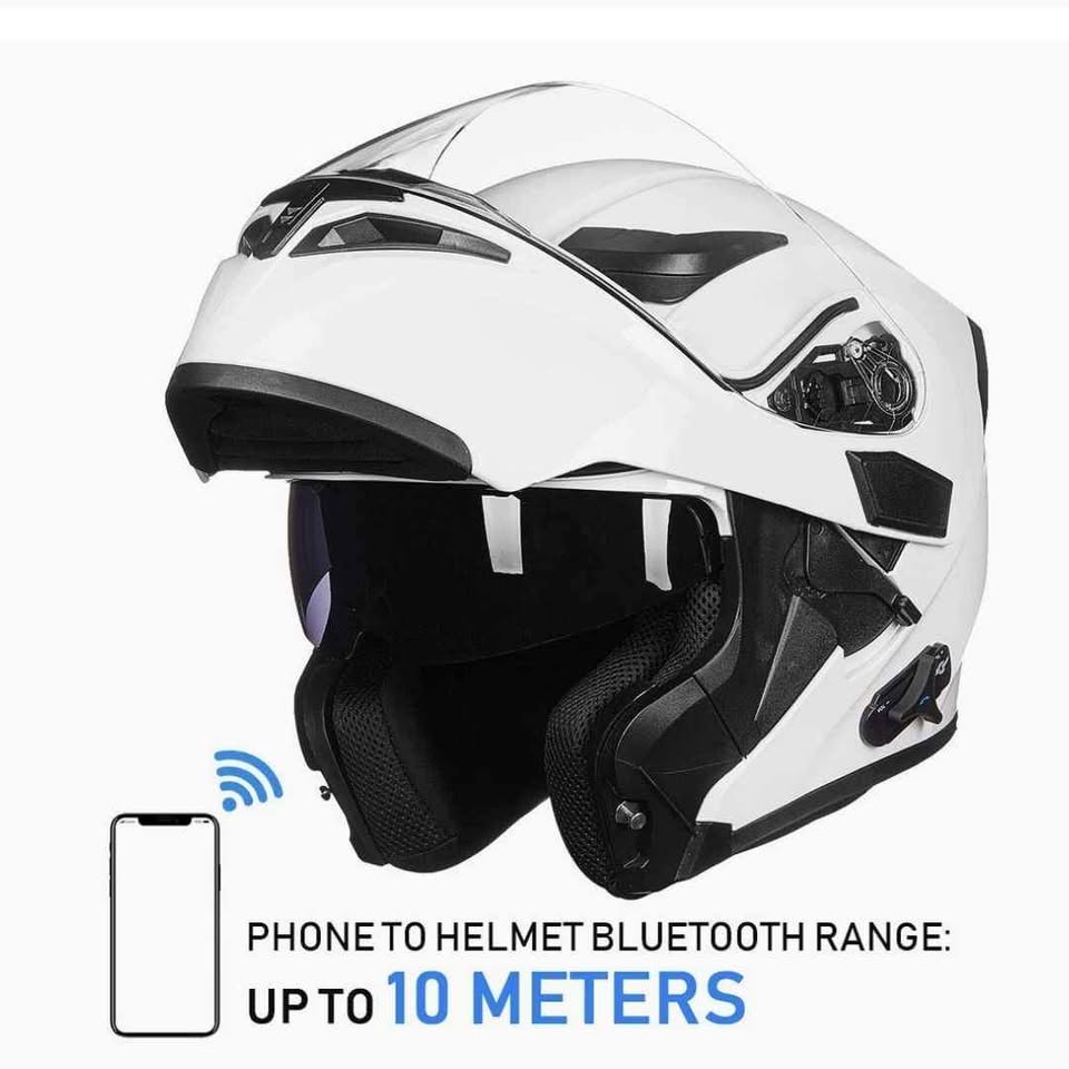 NEW Bluetooth Motorcycle Helmet (Large) - photo 2