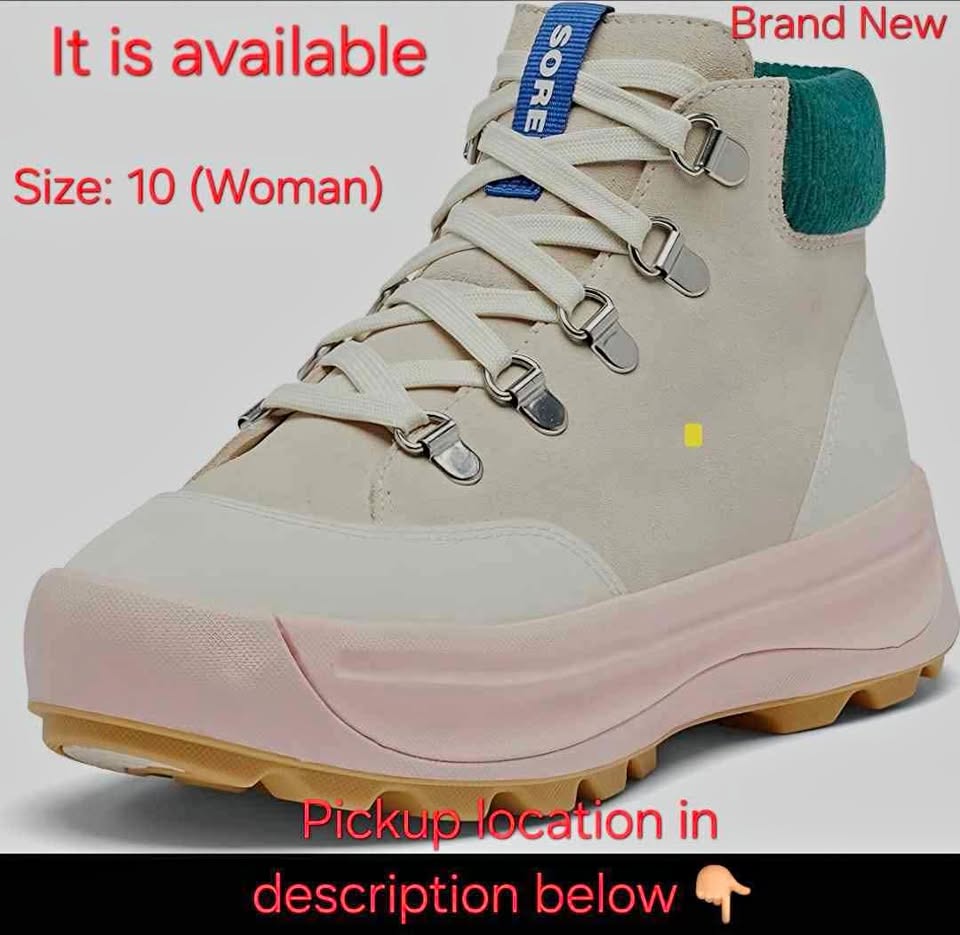 NEW Sorel Women's ONA 503 Hiker Shoes - Natural, Vintage Pink