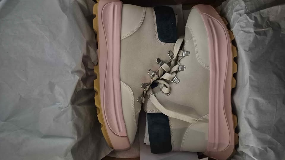 NEW Sorel Women's ONA 503 Hiker Shoes - Natural, Vintage Pink - photo 3