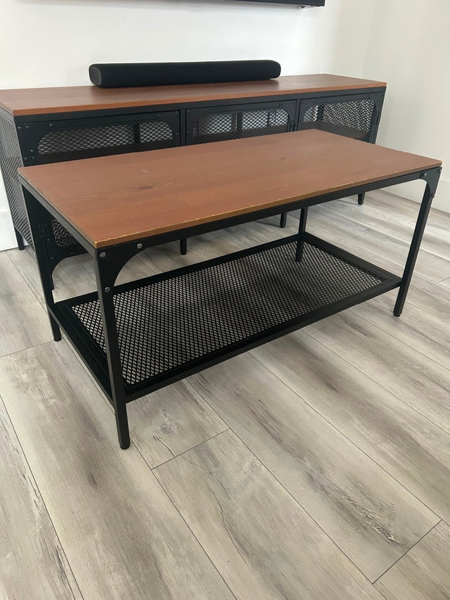 Coffee table, black, 90x46 cm (35 3/8x18 1/8 ") - photo 2