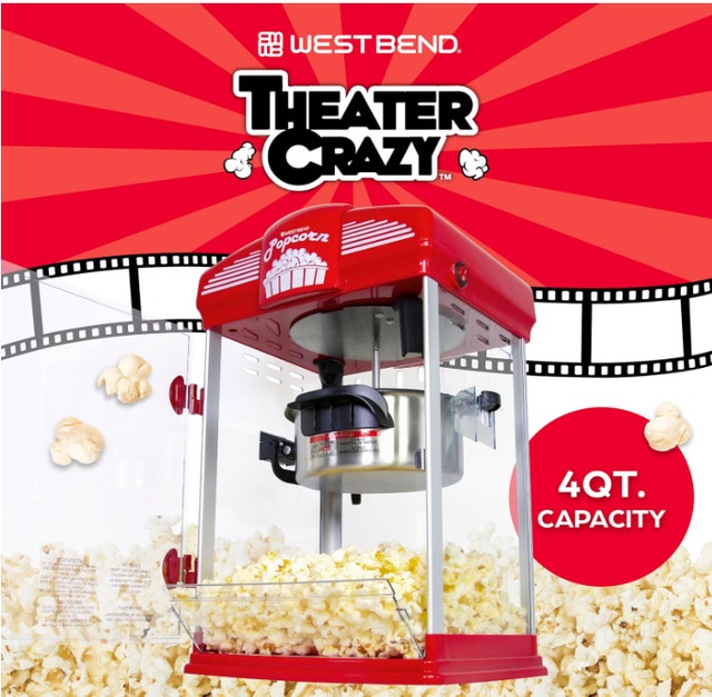 West Bend 4QT Movie Theater Popcorn Machine - photo 2
