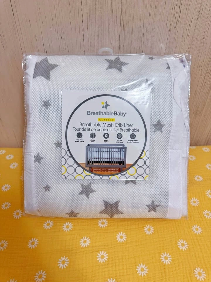 BreathableBaby Mesh Crib Liner - Starlight Style (New)