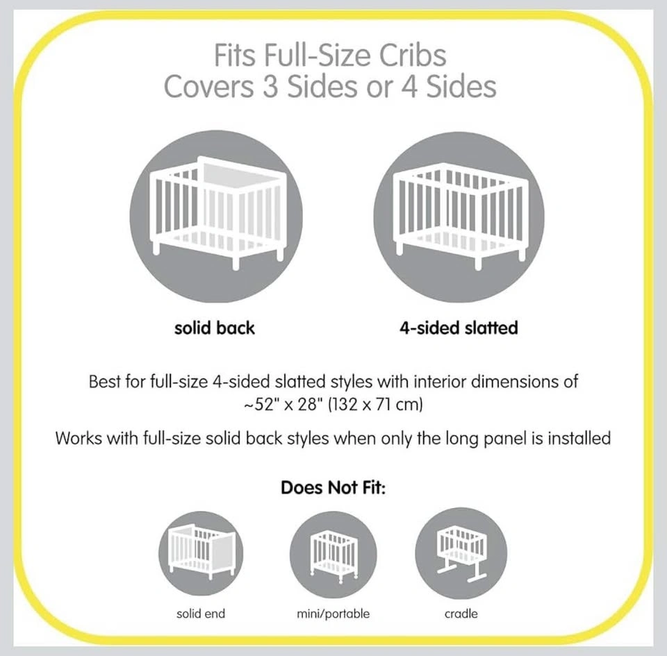 BreathableBaby Mesh Crib Liner - Starlight Style (New) - photo 5