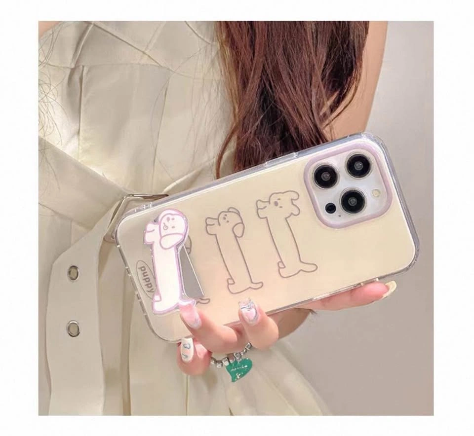 iPhone 15 Pro Case Clear Shockproof with Cute Kickstand - photo 3