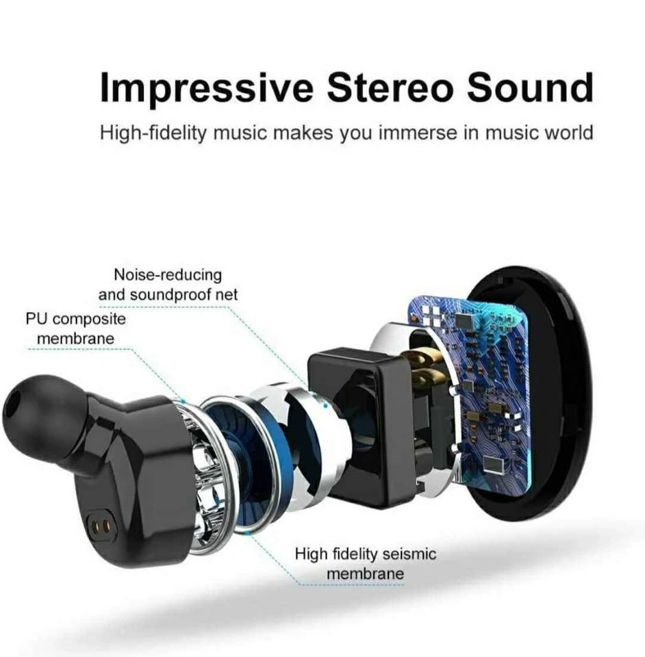 NEW Ankbit Wireless Earbuds Noise Cancelling Bluetooth Earbuds - photo 4