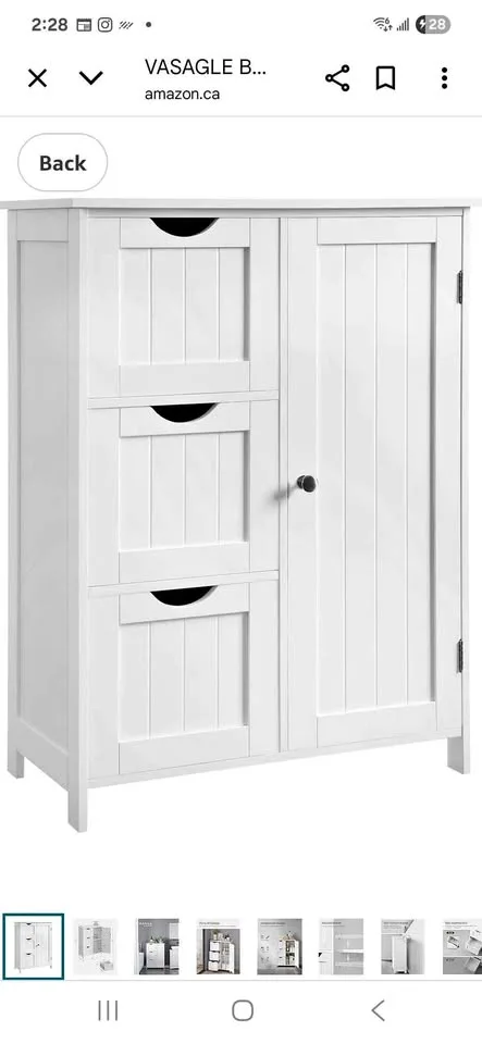 ✨ VASAGLE Floor Storage Cabinet – Save Big  ✨ thumbnail