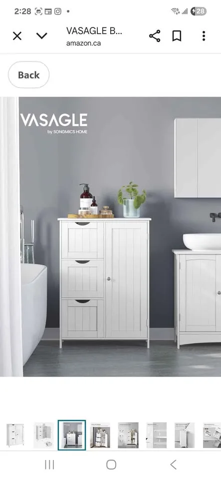 ✨ VASAGLE Floor Storage Cabinet – Save Big  ✨ image indicator(2)