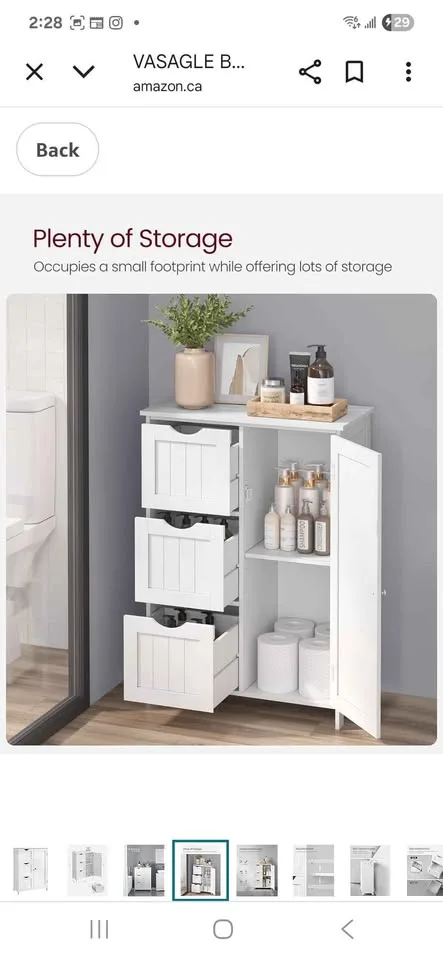 ✨ VASAGLE Floor Storage Cabinet – Save Big  ✨ image indicator(3)