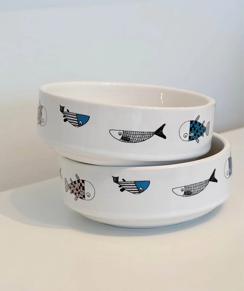 Set of 2 Ceramic Pet Bowls - photo 2