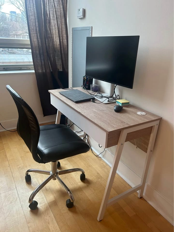 Wood Top Desk with Drawers - photo 4