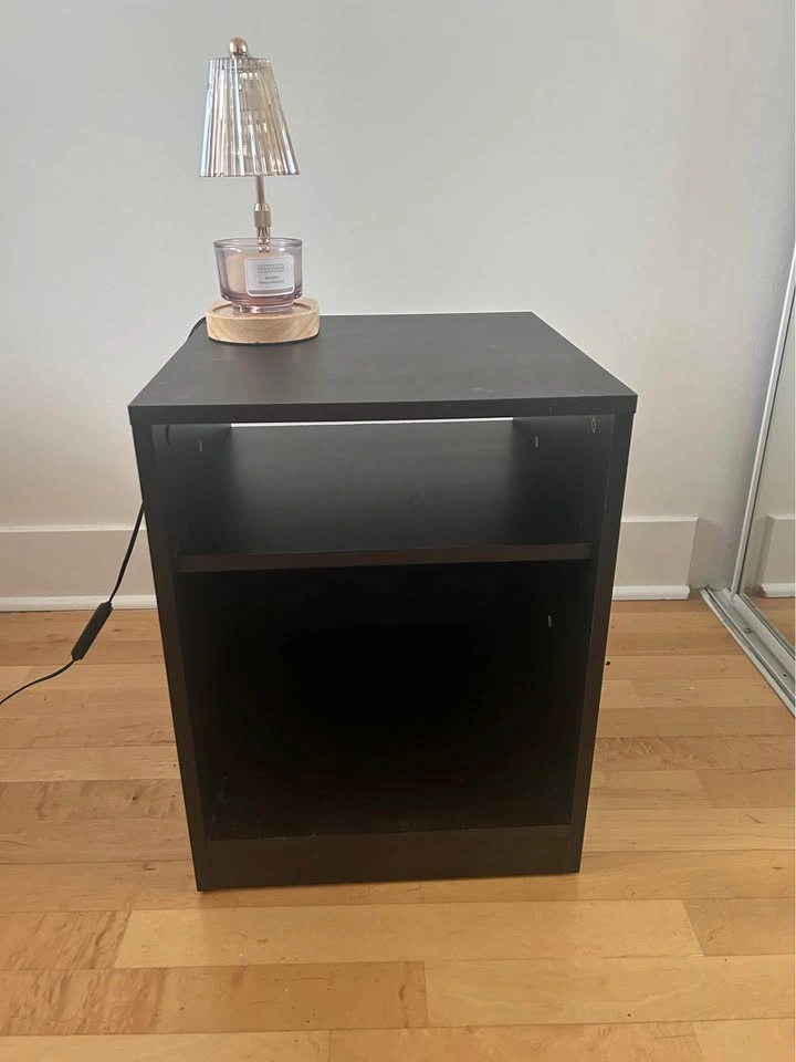 Black Cube Nightstand - photo 2