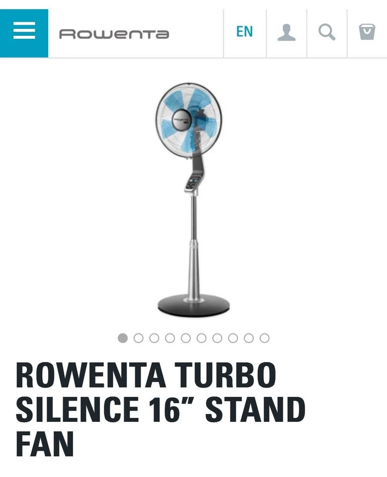 Rowenta Turbo Silence 16” Stand Fan - photo 2