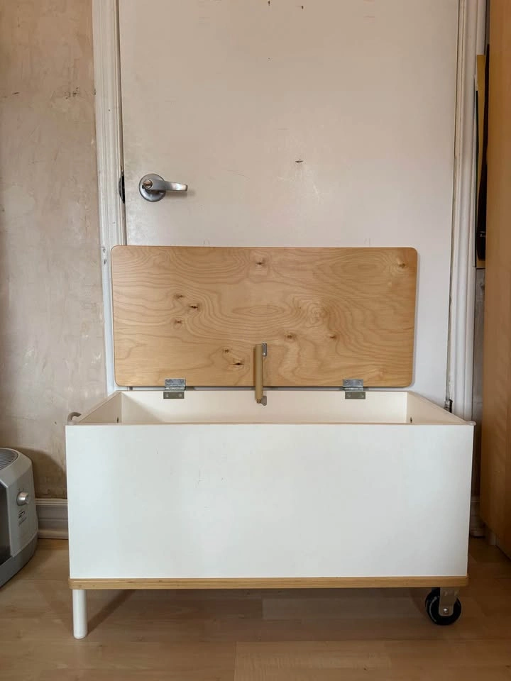 Seats and storage chest with plywood top & bottom - photo 5