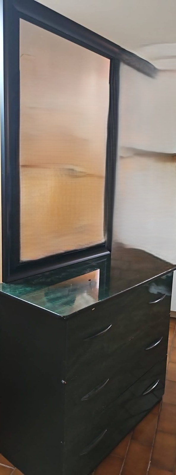 Dresser with Mirror and Nightstands