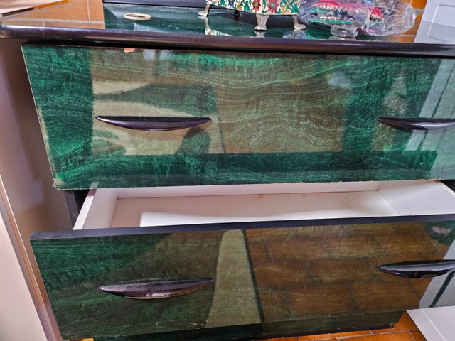 Dresser with Mirror and Nightstands - photo 2