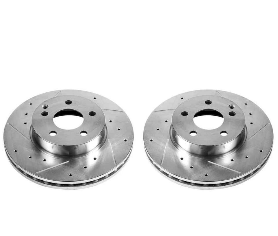 Drilled & Slotted Mercedes Rotors - Front & Rear