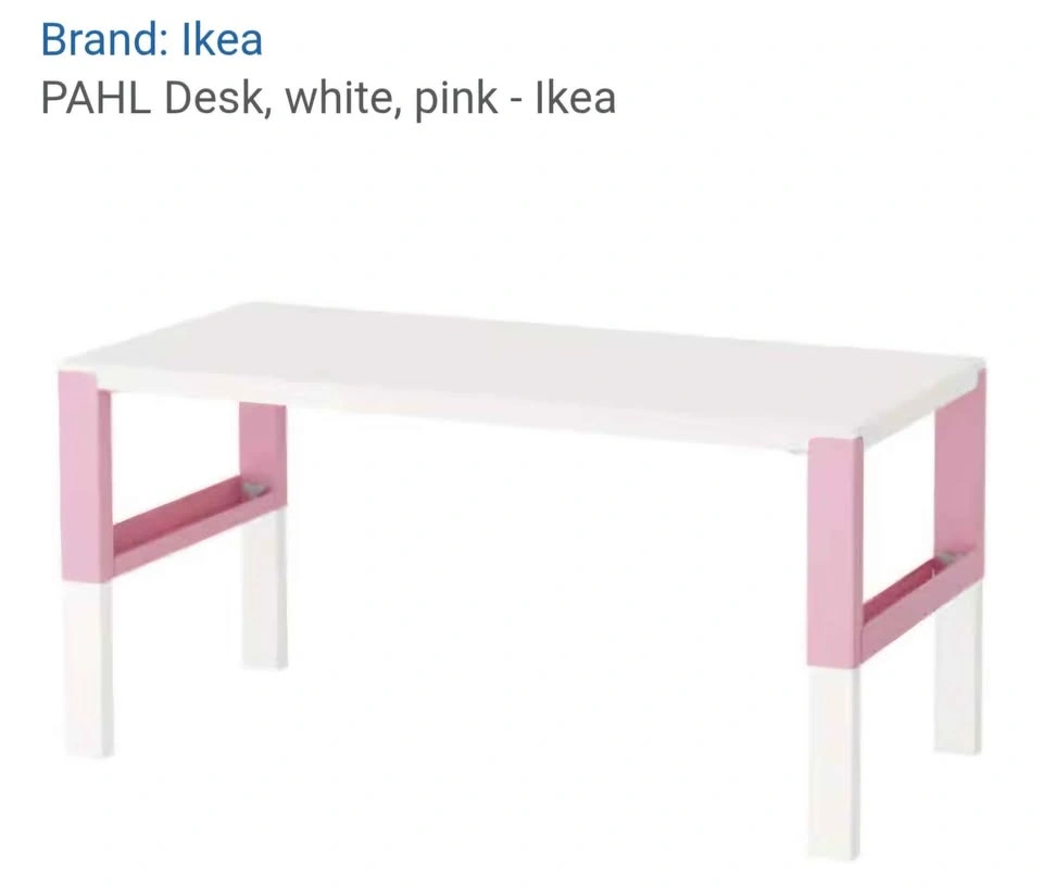 MOVING OUT SALE!! IKEA White and Pink Desk - photo 3