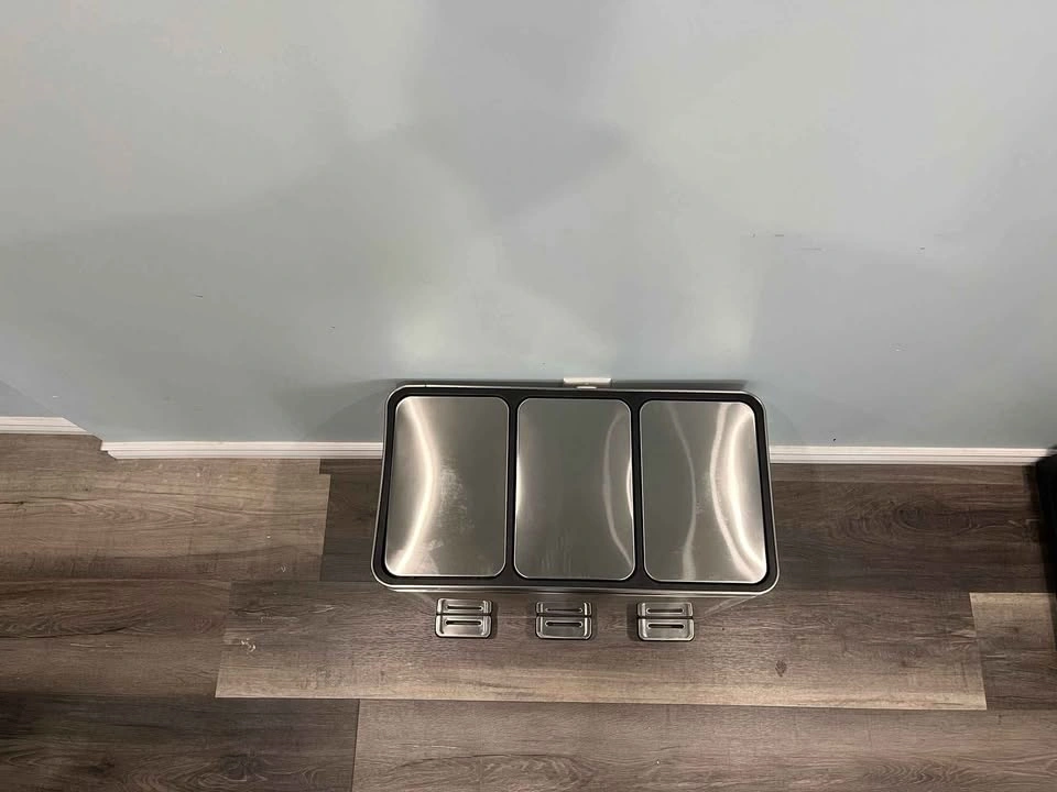 3 in 1 Kitchen Metal Trash Cans/Bins