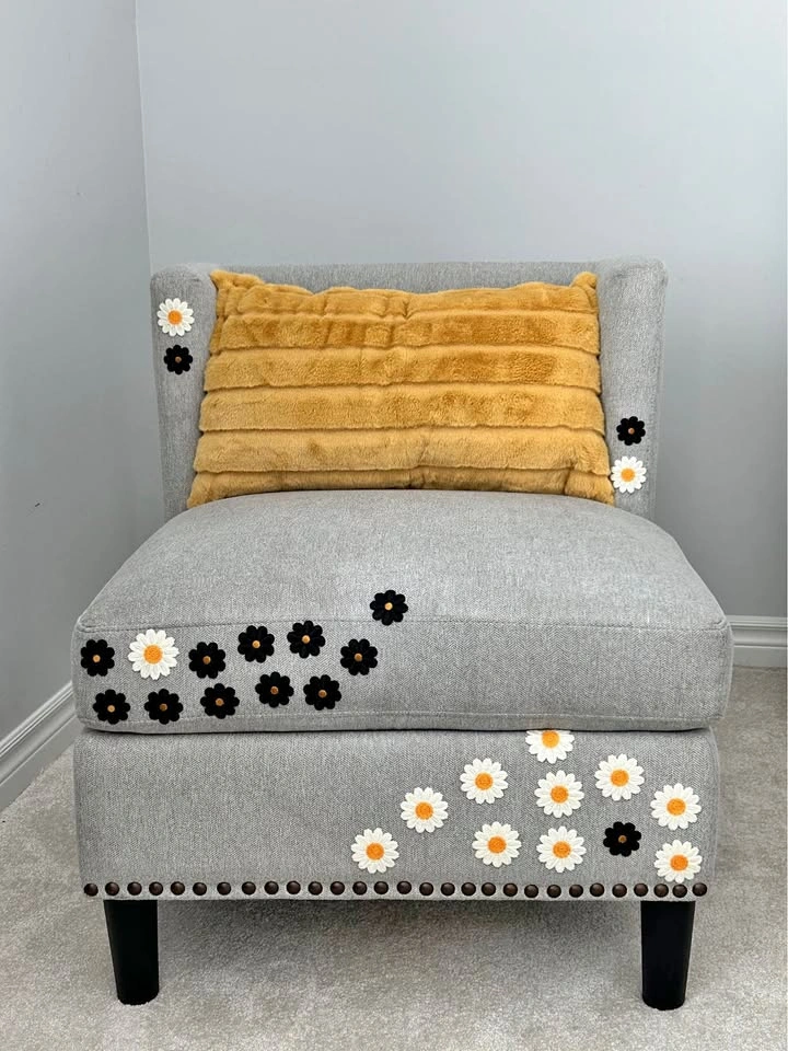 Custom Yin-Yang Accent Chair – Restored & Professionally Cleaned