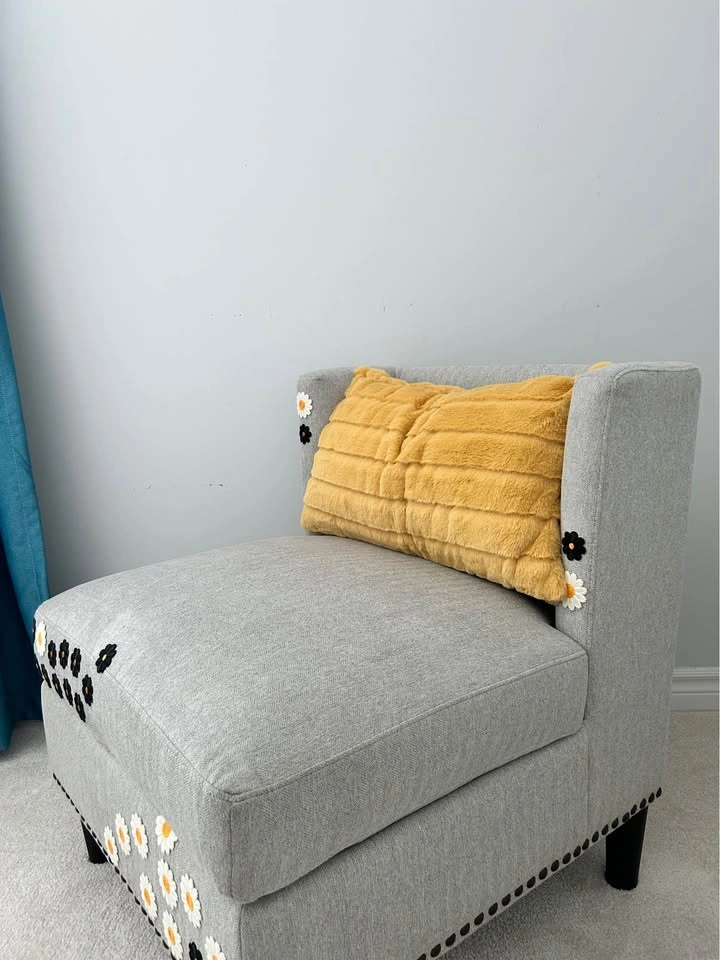 Custom Yin-Yang Accent Chair – Restored & Professionally Cleaned - photo 2