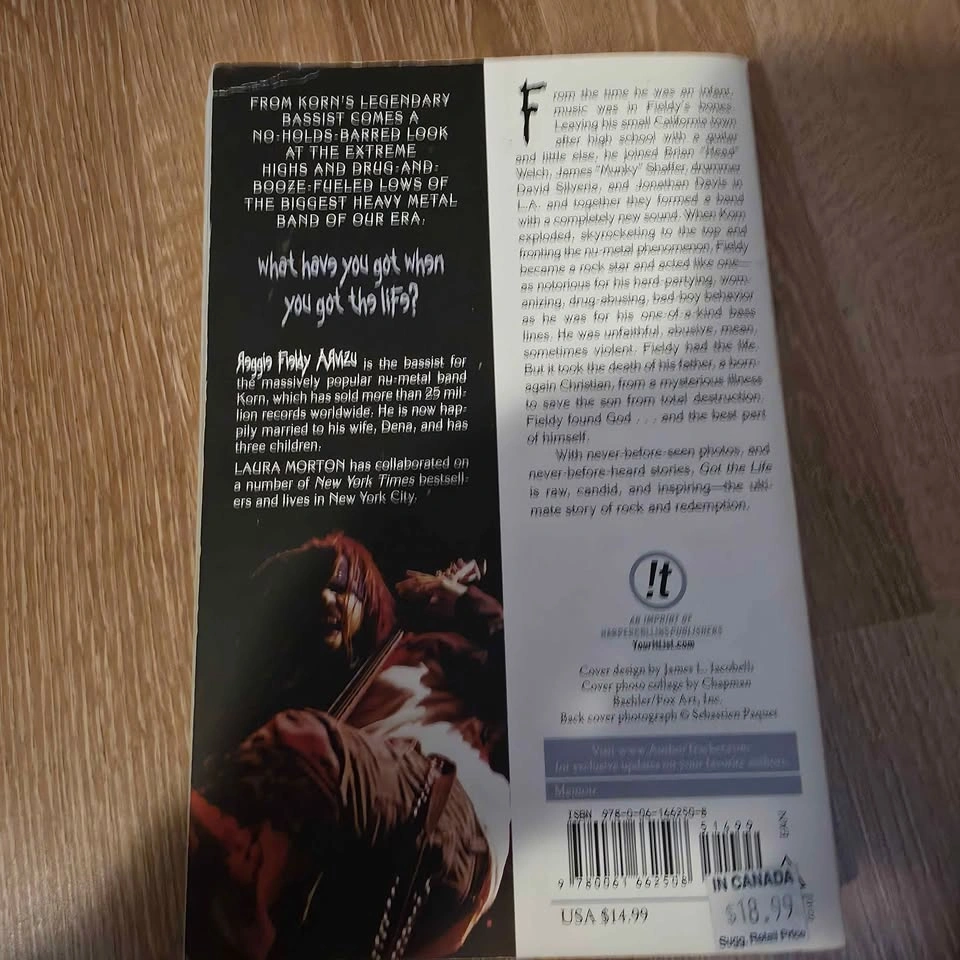 Fieldy Got the Life Book by Korn Bassist - photo 2