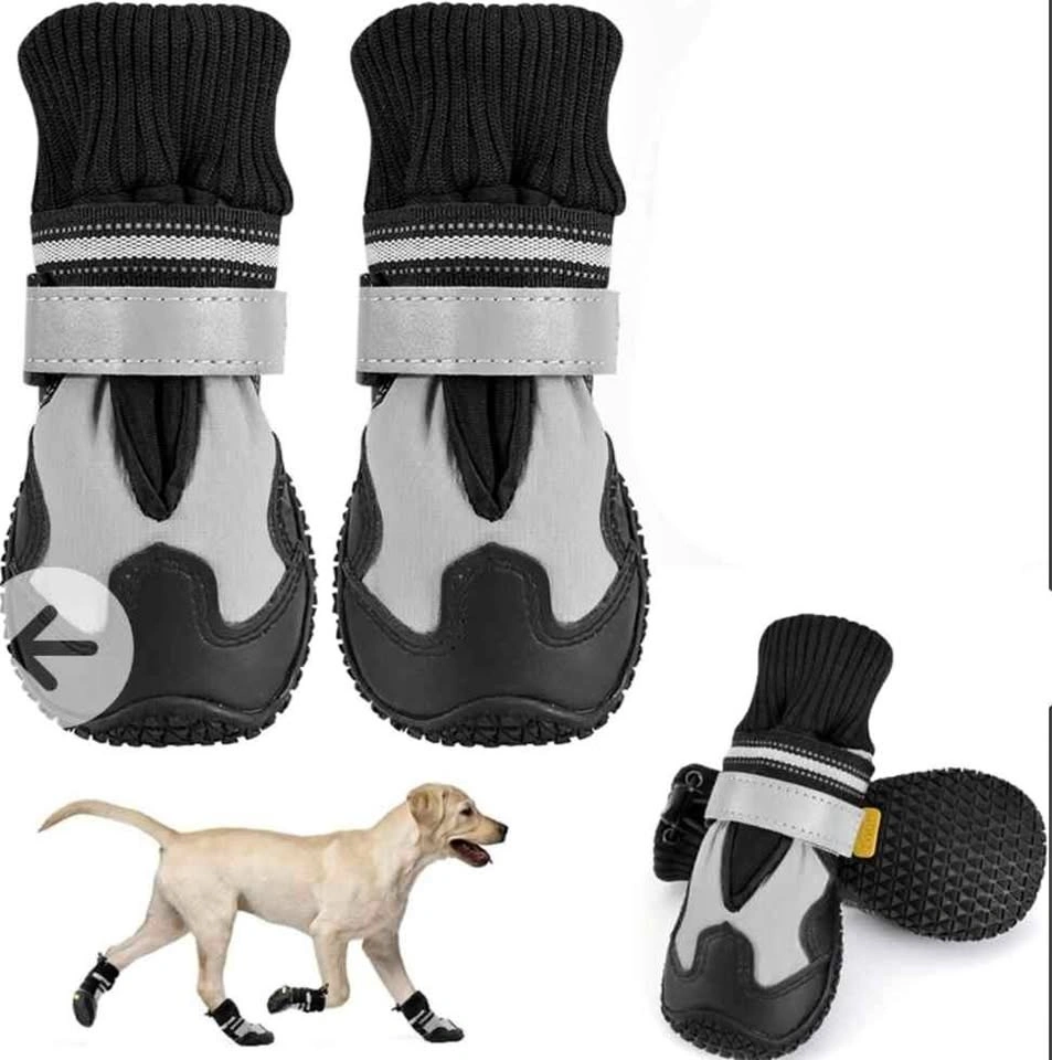 Dog Boots Paw Protection Waterproof Anti-slip Size 8