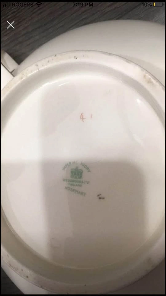 Antique Imperial Ivory Wedgewood England Rosemary Serving Pieces - photo 3