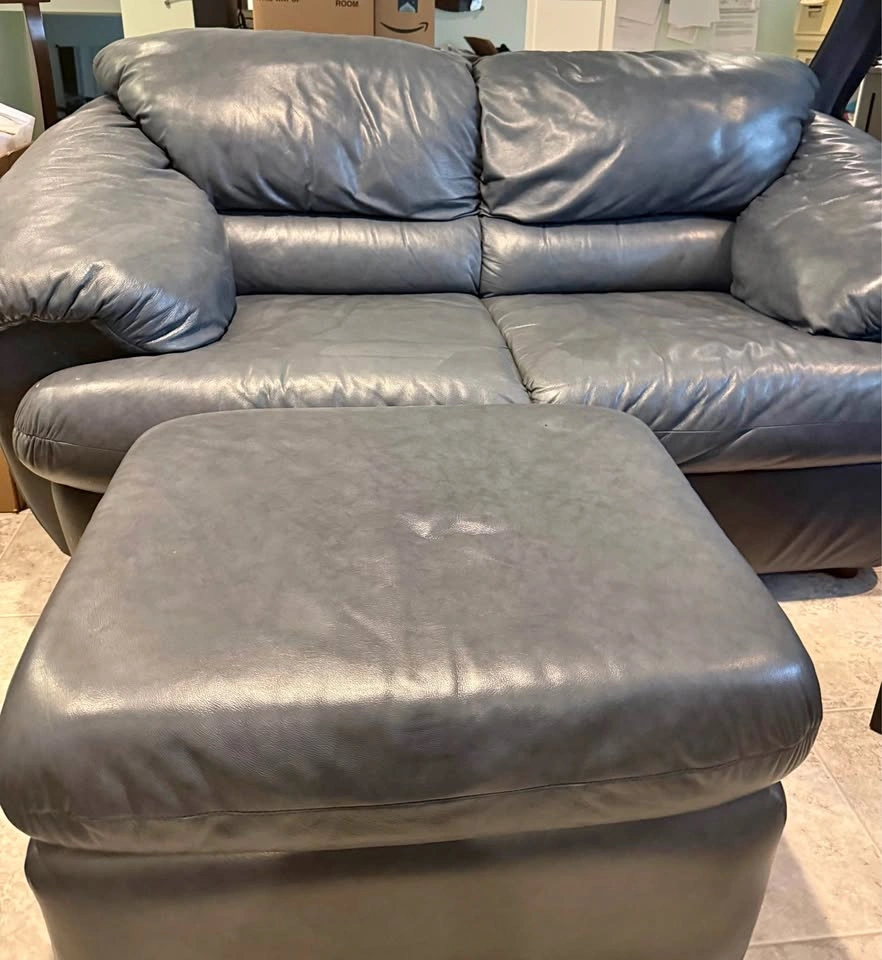 Palliser Furniture Genuine Leather Sofa Set – 3 Seater, 2 Seater