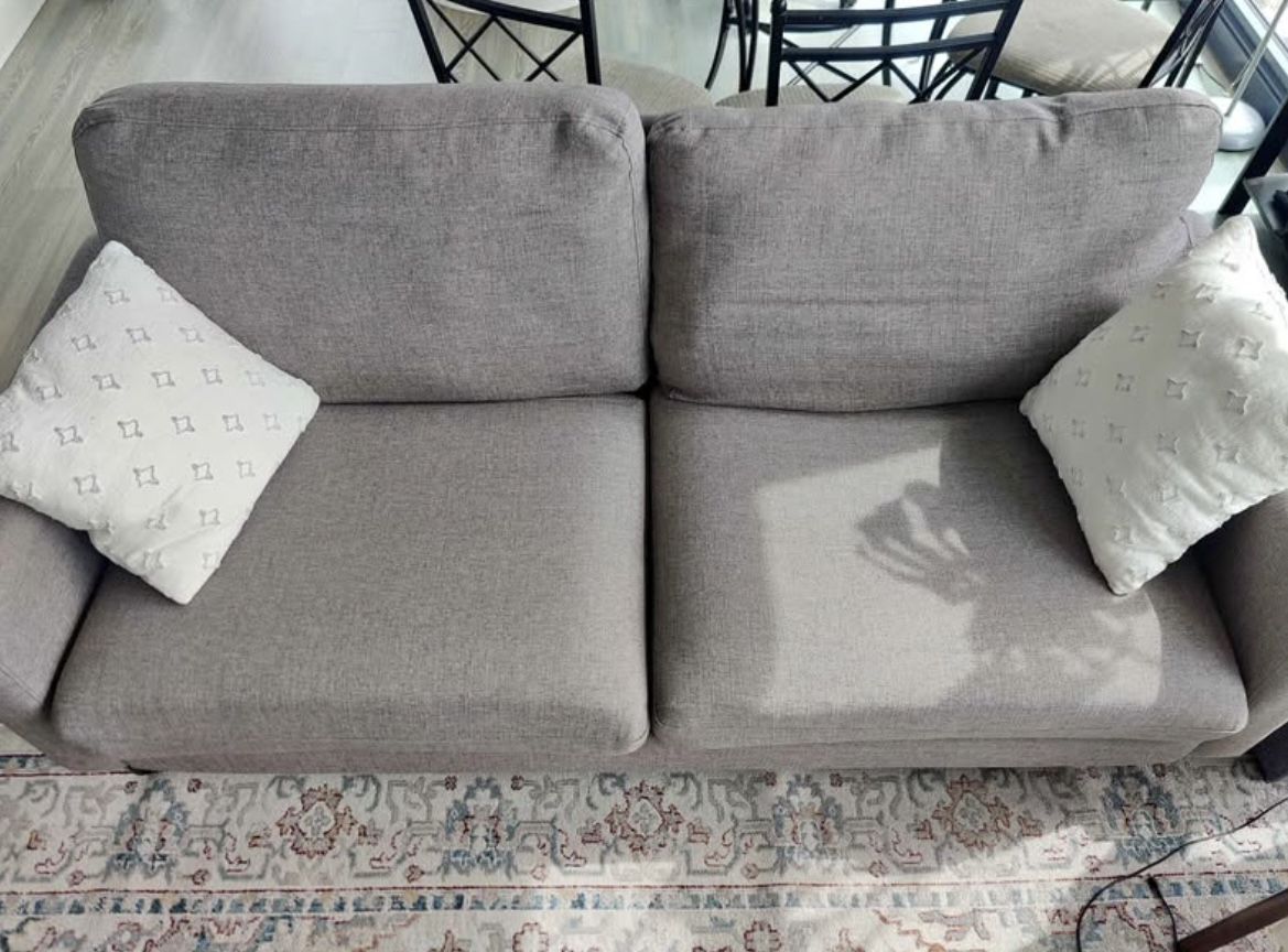 Grey Sofa - 74 inch 3 seater