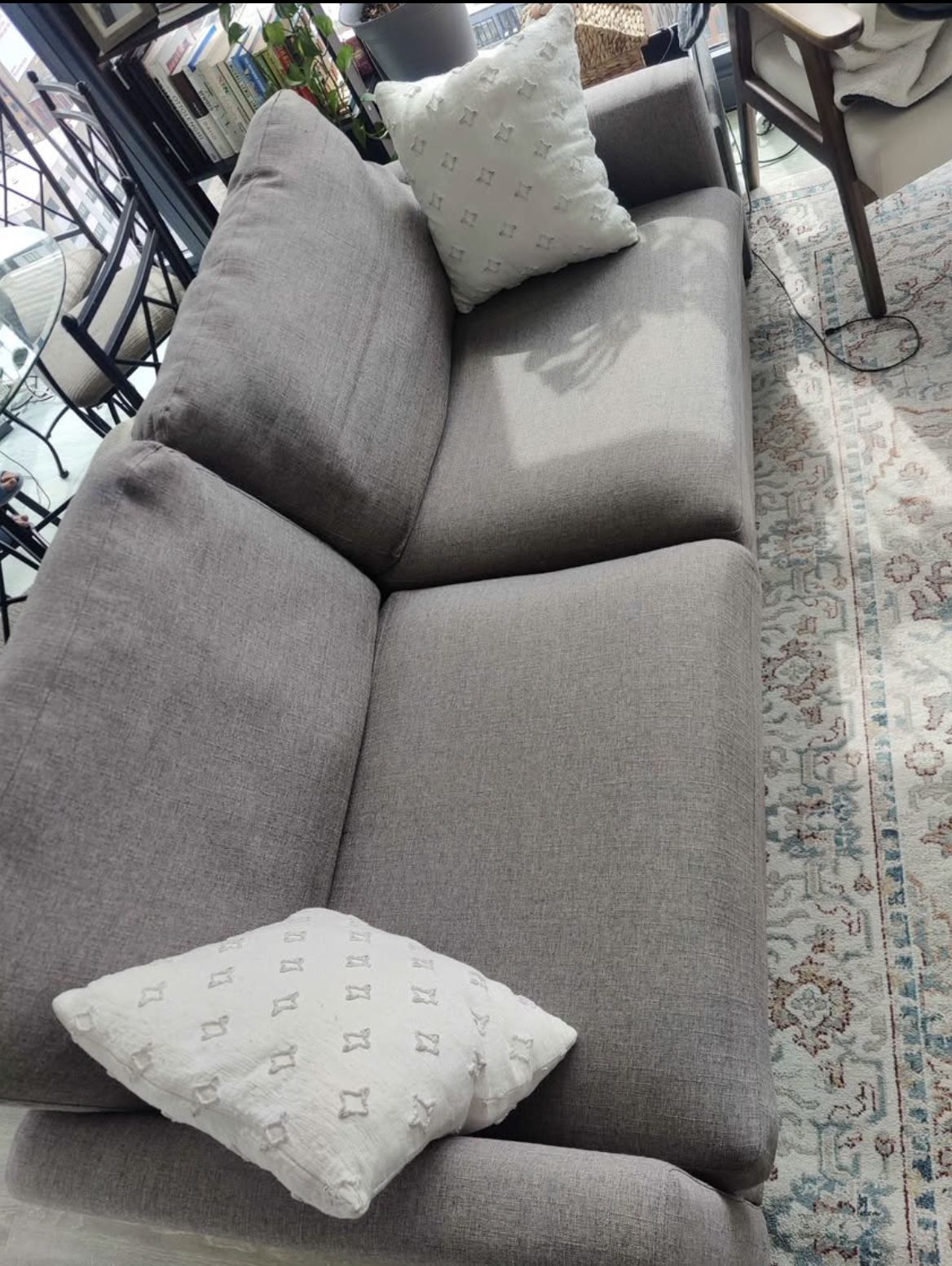 Grey Sofa - 74 inch 3 seater - photo 2