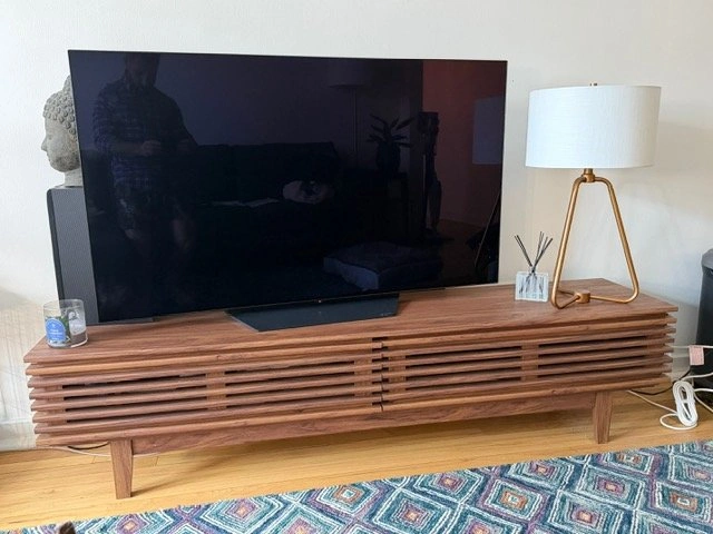 Walnut TV Console - Renwick - North Bergen Pickup $250 OBO
