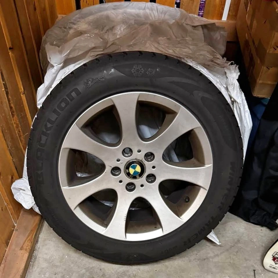 OEM BMW 17 in Rims (& 3 snow tires)