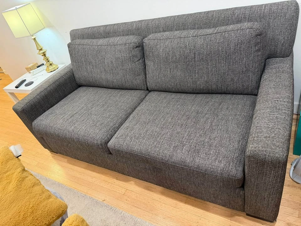 Moving sale - comfortable grey couch/loveseat - photo 2