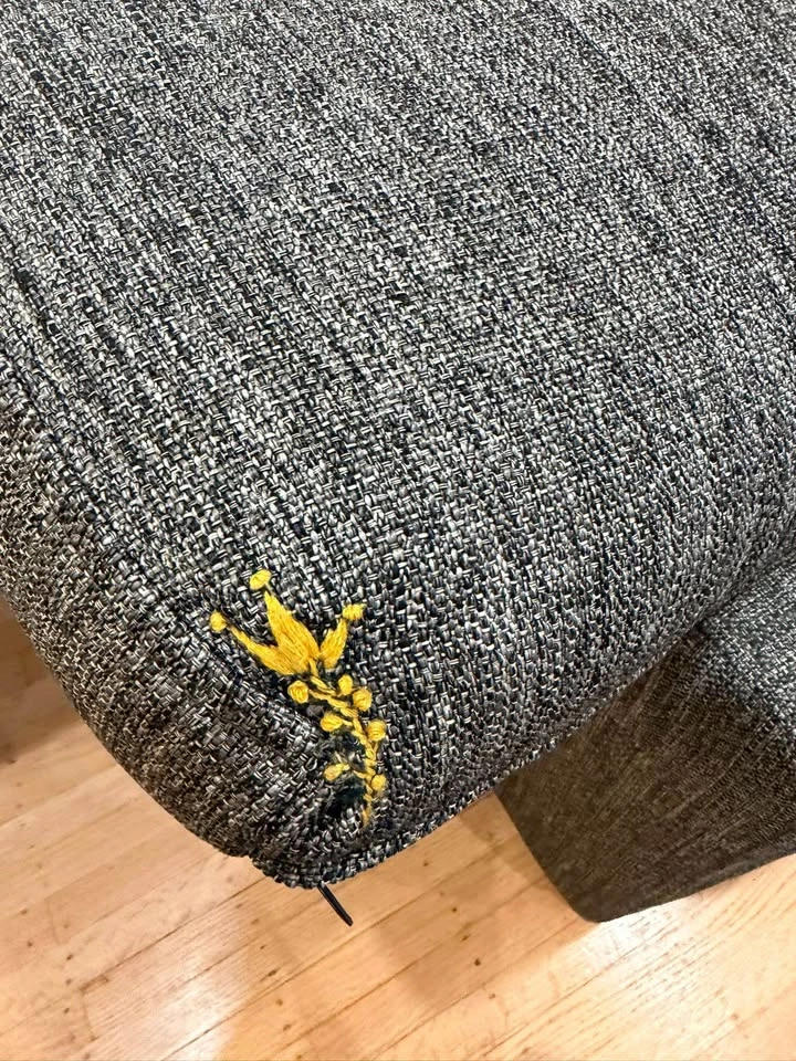 Moving sale - comfortable grey couch/loveseat - photo 3