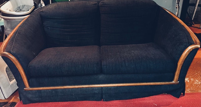 Navy Blue 2 seater love seat